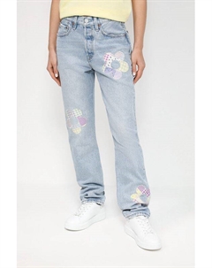 Джинсы с эффектом потертости и вышивкой Levi's®