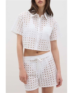 Рубашка хлопковая с коротким рукавом ажурная Ovs