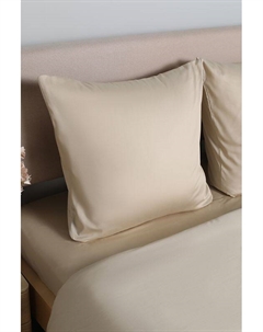 Набор из 2 наволочек из сатина Beige creme brulee 21maison