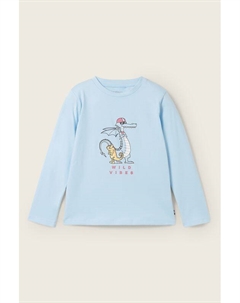 Лонгслив хлопковый с принтом Tom tailor