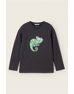 Лонгслив хлопковый с принтом Tom tailor