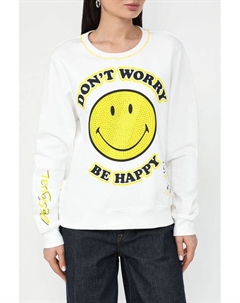 Свитшот хлопковый с принтом Desigual