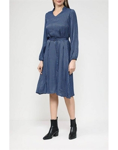 Атласное платье с графическим принтом More&more