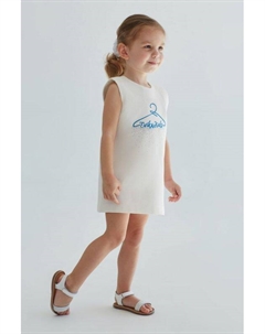 Хлопковое платье с принтом Evika kids