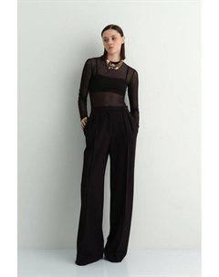 Лонгслив из прозрачной сетки Laroom