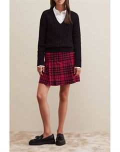 Юбка мини в клетку Piombo