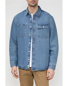 Джинсовая рубашка с накладными карманами Grand & hills