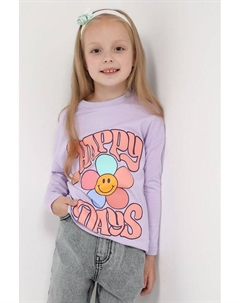 Хлопковый лонгслив с принтом Gioco