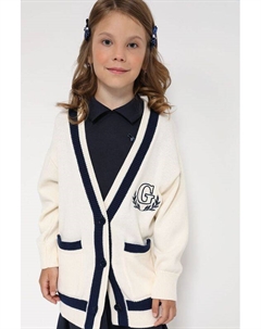 Хлопковый кардиган с контрастной отделкой Gioco