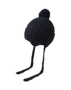 Шапка с помпоном на завязках Panda&elephant