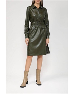 Платье-рубашка из экокожи Auranna