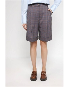 Шорты с отворотами в клетку Belucci