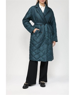 Стеганое пальто с поясом Marc o'polo