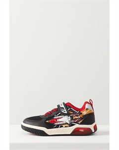 Кеды комбинированные с принтом на липучке Geox