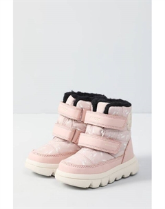 Сапоги комбинированные на липучке с принтом Geox