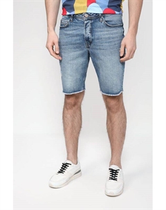 Джинсовые шорты с эффектом потертости Loft