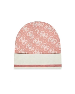 Шапка с принтом бренда Guess