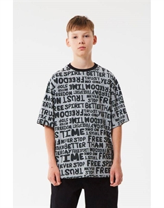 Футболка хлопковая с принтом Смена