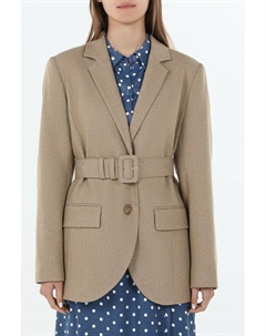 Пиджак однобортный с карманами и поясом Sabrina scala