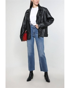 Укороченные джинсы с необработанным краем Replay