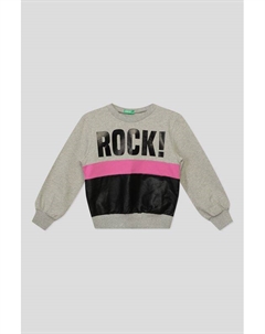 Хлопковый свитшот с принтом Benetton