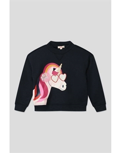 Свитшот с принтом и декором Dpam