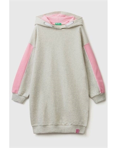 Хлопковое платье-толстовка Benetton