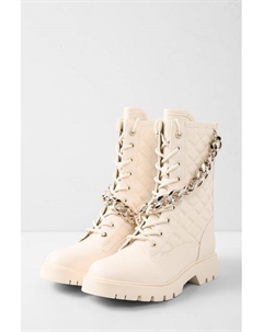 Стеганые ботинки с декором Guess