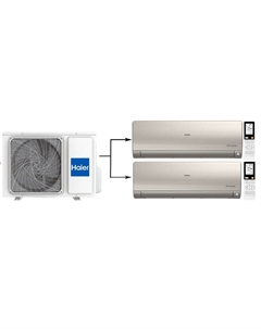 Мульти сплит-система на 2 комнаты Haier