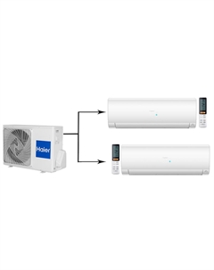 Мульти сплит-система на 2 комнаты Haier