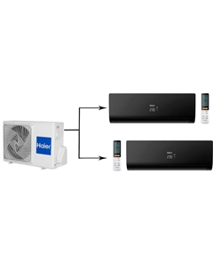 Мульти сплит-система на 2 комнаты Haier