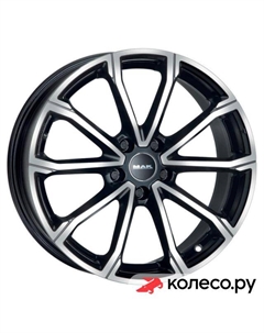 Литой диск DaVinci 7.5x18/5*112 D57.1 ET46 Black Mirror Mak