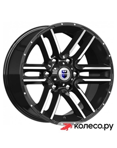 Литой диск Алгама (КС762) 8x17/6*139.7 D106.1 ET0 Алмаз-черный Кик