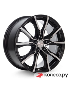 Литой диск Твист (КС697) 7.5x17/5*112 D57.1 ET51 Алмаз-черный Кик