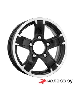 Литой диск Ангара (КС462) 6.5x15/5*139.7 D95.3 ET40 Алмаз-черный Кик