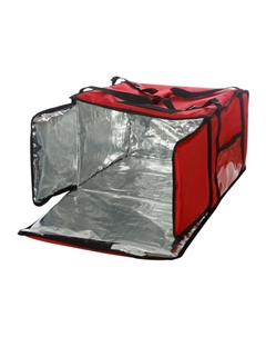 Термосумка на 9-10 пицц 450х450х500 мм красная с вентиляцией Restobag