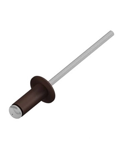 Заклепка вытяжная SMZ1-52051-50, 3.2х8 мм, алюминий/сталь, RAL 8017 (50 шт. в зип-локе) Starfix