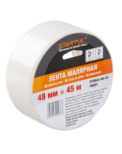 Лента малярная Profi ST9043-48-45, 48ммх45м, белая Startul