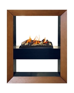 Камин Boxx (Орех) + Cassette 600 LNH-INT (с дровами) Dimplex