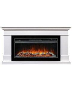 Камин California (Белый) + Vision 42 LOG LED Royal flame