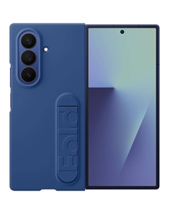 Чехол Samsung Silicone Case для Galaxy Z Fold 7 синий