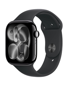 Смарт-часы Apple Watch Series 11 Aluminum GPS 46 мм угольно-чёрный M/L, спортивный ремешок