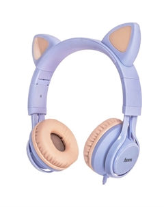 Наушники Hoco W36 Cat Ear голубые