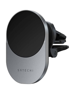 Автомобильное зарядное устройство с беспроводной зарядкой Satechi Qi2 15 Вт серый космос (ST-Q2CCM)