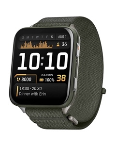 Смарт-часы Garmin Venu X1 Black с нейлоновым ремешком Moss ComfortFit (010-02980-03)