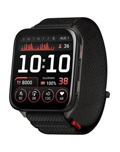 Смарт-часы Garmin Venu X1 Black с чёрным нейлоновым ремешком ComfortFit (010-02980-02)