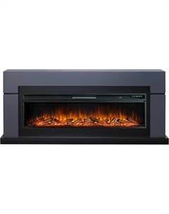 Камин Lindos (Graphite Grey) + Vision 60 LOG LED Royal flame