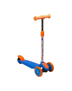 Самокат трехколесный оранжево-синий Rollo pro