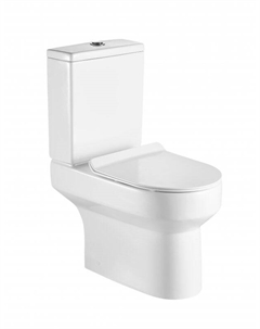 Унитаз-компакт безободковый Norma BB339CPR без сиденья Belbagno