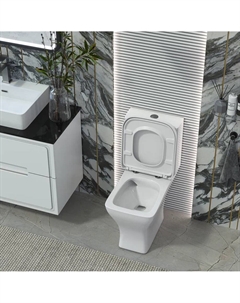 Унитаз-компакт безободковый Elegante Vortex EL45055 смыв ТОРНАДО, с крышкой микролифт Taliente